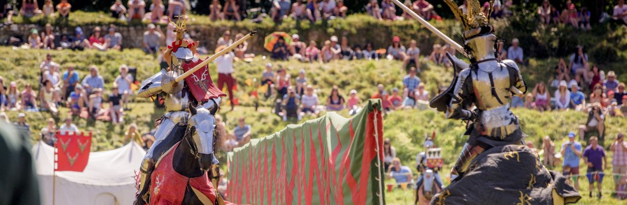 Joust at Carisbrooke Castle on the Isle of Wight